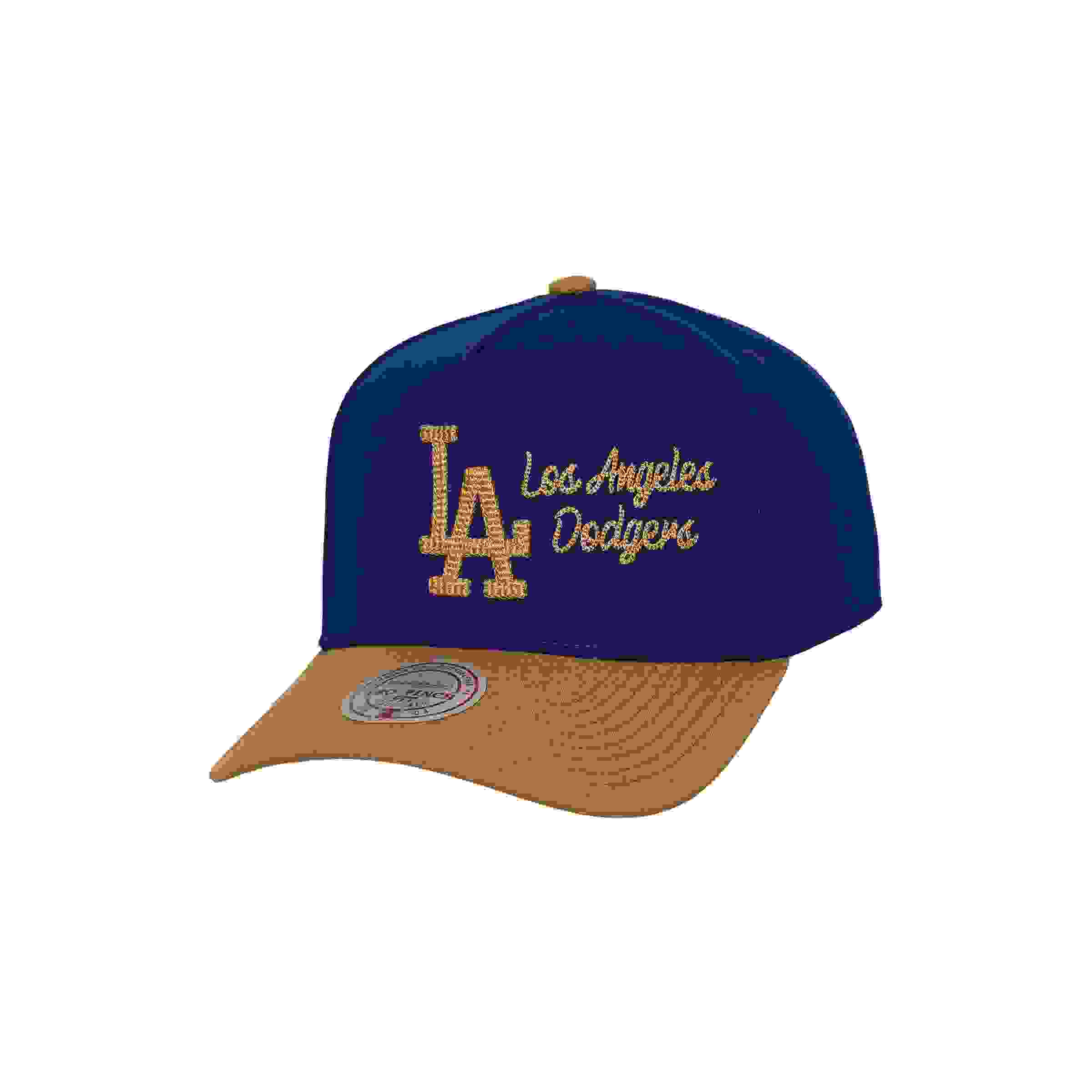 Mitchell & Ness Los Angeles Dodgers Side Script Royal Snapback Hat